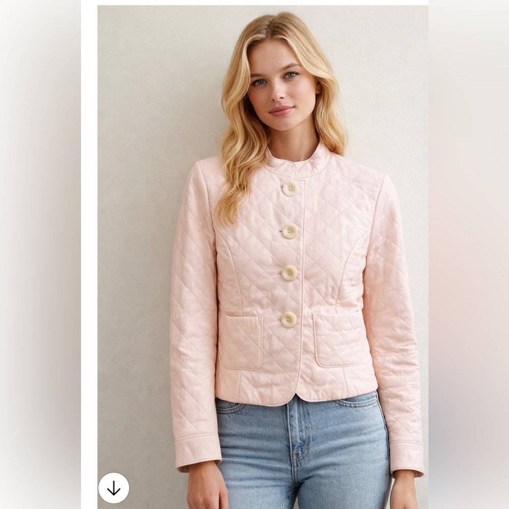 Wilson leather Pink Quilted jacket Sm